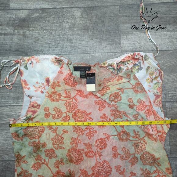 Venezia Short Sleeve Sheer Coverup Size 26/28 - Picture 3 of 5